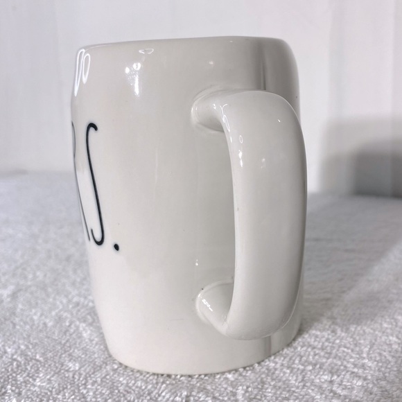 Raw Dunn Cream Oversized Asymmetrical Mrs. Mug Coffee Cup - Picture 6 of 8
